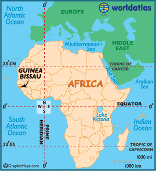 guinee bissau carte afrique